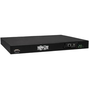 Tripp Lite 1.4kW Single-Phase ATS / Switched PDU with LX Platform Interface, 120V outlets (8 5-15R), 2 5-15P 120V 12ft Inputs, 1U Rack-Mount, TAA, 2 Year Warranty (PDUMH15ATNET ) Black in Saudi Arabia