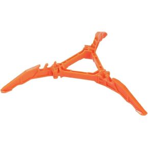 Orange Folding Universal Fuel Can Canister Stand, Tripod Stabilizer for Camping Stoves, Upgrade Compact Butane Gas Tank Bracket, Base Tilting Prevention Shelf and Footrest, Camping Stoves