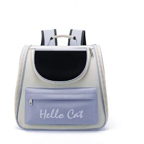 Pet Cute Foldable Capsule Backpack for Small, Medium Cats, Puppies, Dogs, Transparent, Breathable, Heat Resistant Carry Bag for Travel, Hiking, Camping (Green)