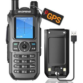 BAOFENG Ham Radio UV-21 GPS Ham Radio Handheld Long Range Copy Frequency Two Way Radio for Adults Rechargeable Walkie Talkies with VOX 999 Channels High Gain Antenna Amateur Radio