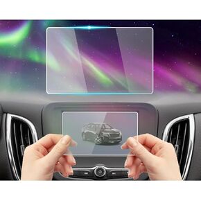 Tempered Glass Screen Protector Foil Compatible with 2024 2023 2022 2021 2020 2019 2018 Chevy Equinox LS/LT/RS 7 Inch Dashboard Touchscreen Accessories Protective Film HD 9H Anti-Fingerprint