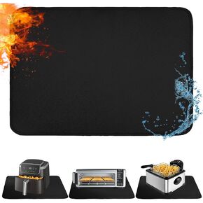 Heat Resistant Mats for Kitchen Countertop 24x48in,Coffee Mat,Coffee Bar Mat for Countertops,Air Fryer Deep Fryer Mat to Protect Quartz Countertop,Kitchen Hot Pad,Fireproof Waterproof mat for Kitchen