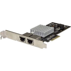 StarTech.com Dual Port 10G PCIe Network Adapter Card - Intel-X550AT 10GBASE-T & NBASE-T PCI Express Network Interface Adapter 10/5/2.5/1GbE Multi Gigabit Ethernet 5 Speed NIC LAN Card (ST10GPEXNDPI)