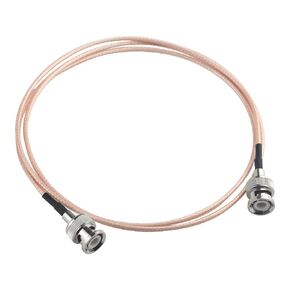XINGYHENG 2Pcs BNC Male to BNC Male Connector Cable Nickel Plated Low Loss Coaxial Extension Cable 50 Ohm for Video Camera Antena System(1ft)