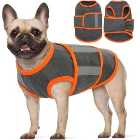 MIGOHI Dog Anxiety Vest,Soft Dog Anxiety Relief Coat,Calming Vest Wrap for Thunderstorm,Fireworks,Travel and Separation,Anxiety Relief for Dogs,Dog Firework Anxiety Relief for Small Dogs,XS,Black