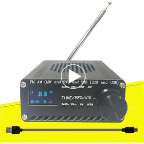 All Full Bands ATS-25 SI4732 Receiver Portable 2.4 inch FM AM LSB USB LW SSB Shortwave Color Touching Screen Aluminum Alloy Battery Big Speaker Nice Sound