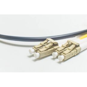 FiberCablesDirect - 150M OM2 LC LC Fiber Patch Cable | Indoor/Outdoor 1G Duplex 50/125 LC to LC Multimode Jumper 150 Meter (492.12ft) | Length Options: 0.5M-300M | 1/10g UPC sfp 1gbase ofnr om2-lc-lc