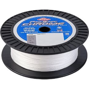 Berkley ProSpec® Chrome Premium Saltwater Braid Superline, Cabo White, 100lb | 45.3kg, 500yd | 457m Fishing Line, Suitable for Saltwater Environments