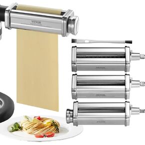 VEVOR Patsa Roller Attchemnt for KitchenAid Stand Mixer, Stainless Steel Pasta Maker Attachment, Pasta Maker Machine Accessory with 8 Adjustable Thickness Knob, KitchenAid Pasta Attachment by VEVOR in Saudi Arabia
