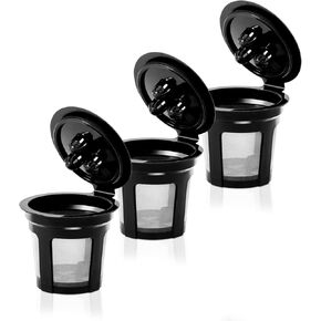Reusable Coffee Pods for Ninja Dual Brew Coffee Maker, 3 Pack Reusable K Cups Coffee Filter for Ninja DualBrew Pro CFP301 CFP307 Coffee Maker