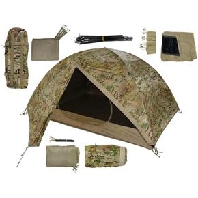 Fido Ai Two Person Shelter System, Multicam Camouflage, 90in x 42in x 56in, AI2100-MUL