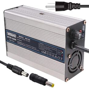 54.6V 2A Charger 48V Lithium Battery Charger Output DC 5.5 x 2.1mm/5.5 x 2.5mm Connector Used for 13S 48V Li-ion Battery Pack