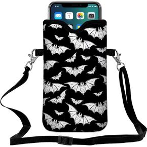 Cell Phone Sleeves Phone Bag Case Crossbody Neoprene Holder Lanyard Phone Pouch for iPhone 15 14 13 12 Series, Samsung S24 S23+ A35 - Diary Cattle