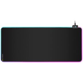 Corsair MM700 RGB Extended 3XL Cloth Gaming Mouse Pad/Desk Mat - Massive 1,220mm x 610mm (48" x 24") Cloth Surface, 360° Three-Zone RGB Lighting, Two USB Ports - Black