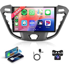 2G 64G Android 13 Car Stereo Car Radio for Ford Transit 2013-2019 Wireless Carplay Android Auto, Rimoody 9 Inch Touch Screen GPS Navigation Bluetooth FM/RDS HiFi WiFi + AHD Backup Camera