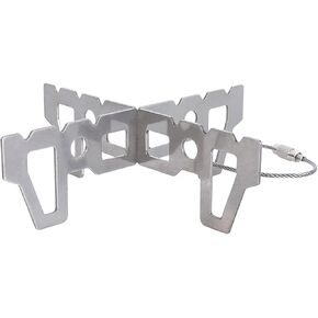 Mini Cross Stand Stove Rack Support Alcohols Stove Stand Stainless Steel Alcohols Stove Camping Outdoor Stove Cross Base Stainless Steel Pots Stand Alcohols Stove Cross Stand