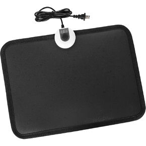 Electric Heated Floor Mats - AC 110V Foot Heater, Heated Foot Warmer Mat Under Desk for Office and Home (Gray)