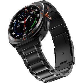 أحزمة معدنية متوافقة مع ساعة Galaxy Watch Ultra 47 مم للرجال والنساء، سوار معصم معدني رفيع للغاية من الفولاذ المقاوم للصدأ لساعة Galaxy Watch 7 Ultra 47 مم