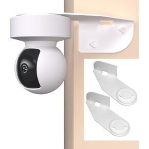 Zwolf Outside Corner Wall Mount for Kasa Indoor Pan/Tilt Security Camera (Camera not Included) 270-degree Coverage for Monitoring Both Sides of Your House, Reducing Blind Spots. (White, Pack of 2)