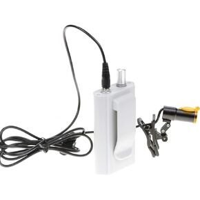 NSKI 5W Lamp Plastic Clip Type with Filter and Belt Clip Type Rechargabe Battery (Black)