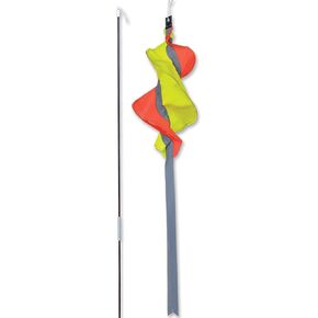 Premier Kites SoundWinds Reflective Turi Spinning Recumbent Bike Windsock