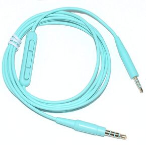 Sqrmekoko QuietComfort 45 Inline Micphone Volume Remote Audio Cable Compatible with Bose SoundTrue Soundlink QC25 QC35 QC35II QC45 OE2 OE2i On-Ear 2 Headphoes (Green)