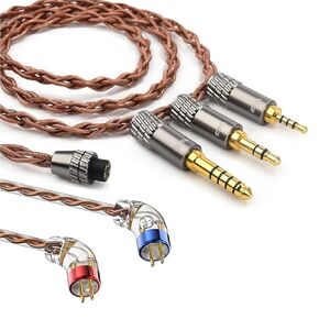 FAAEAL CVJ VS400 Earphone Cable with 0.78mm Pin,OFC Upgrade Wire with Swappable Plug 2.5/4.4/3.5mm,Replacement Line for BLON BL03 TANGZU 7HZ Legato Zero Kinera Headphone (0.78mm+2.5/3.5/4.4mm Plugs)