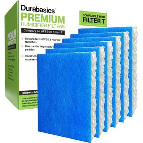 Durabasics Filter Replacements for Honeywell Filter T - 4 Pack - For HEV615 & HEV620 - Compatible with HFT600 Honeywell Humidifier Filter, HFT600, Filter HFT600 & Honeywell Humidifier Filter T