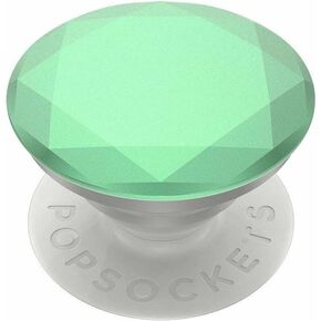 PopSockets: PopGrip - Expanding Stand and Grip with a Swappable Top for Smartphones and Tablets - (Aluminum Diamond Ultra Mint)
