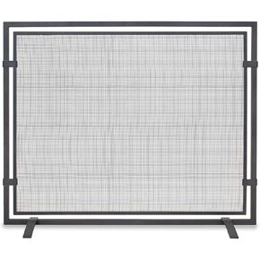 Pilgrim Home & Hearth 18251 Sinclair Single Panel Fireplace Screen, Natural Iron
