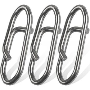 JSHANMEI Fishing Power Speed Clips Fishing Clips High Strength Stainless Steel Speed Clip for Fishing Lure Quick Change Fast Link Fishing Snap Clips Connector Tackle