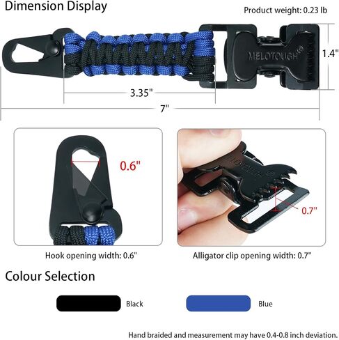 MELOTOUGH Glove Clips Tactical Glove Clip Paracord Work Glove Clip Holder with 2 Alligator Clips for Tactical Backpack,Tool Belt,Outdoor Accessory in Kuwait