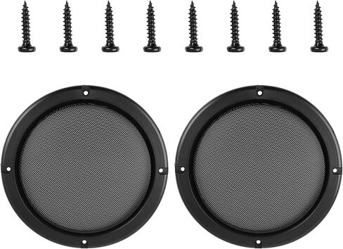 Unifizz Car 2pcs Cover 7" Mesh Protector Car Speaker Cover Woofer Subwoofer Grill Black in Saudi Arabia