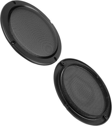 Unifizz Car 2pcs Cover 7" Mesh Protector Car Speaker Cover Woofer Subwoofer Grill Black in Saudi Arabia