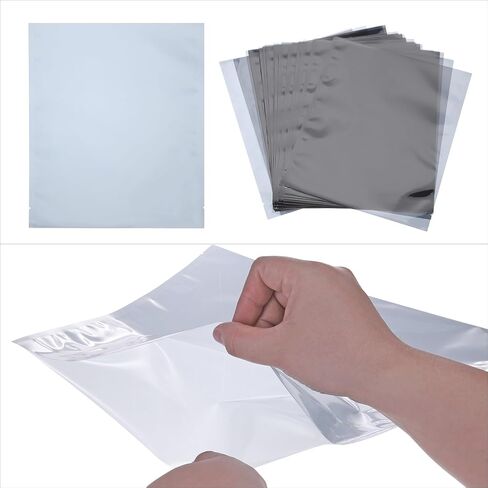 MECCANIXITY 50Pcs Anti Static Bags ESD Shielding Bag Flat Open Top Anti Static Bag for Electronic Devices 6.7x11 Inch(170x280mm) in Saudi Arabia