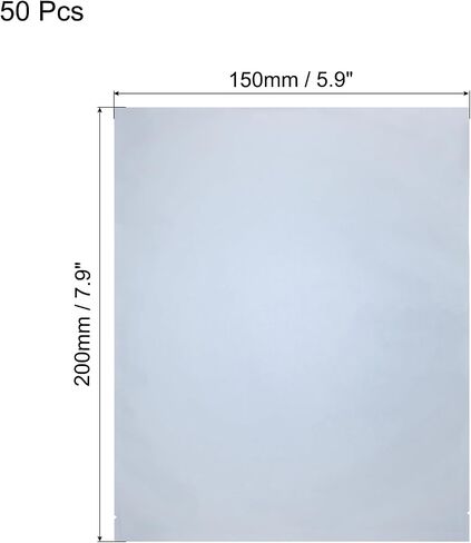 MECCANIXITY 50Pcs Anti Static Bags ESD Shielding Bag Flat Open Top Anti Static Bag for Electronic Devices 6.7x11 Inch(170x280mm) in Saudi Arabia