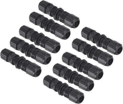 MECCANIXITY Waterproof RJ45 Coupler, Dual Head Shielded Female to Female IP67 Ethernet Outdoor LAN Cable Connector for Cat5e/Cat5, Pack of 5 in Saudi Arabia