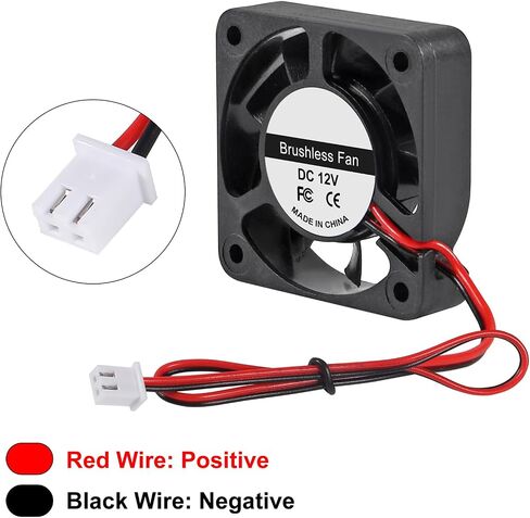 4Pcs 60mm Fan 6015 DC 12V 2.36in Brushless Cooling 60mm x 60mm x15mm Fan Cooler 2 Pin Fan for 3D Printer Extruder DIY Fan Computer CPU Cooling Fan in Saudi Arabia