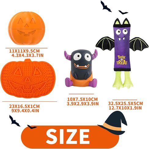 الكل من أجل الكفوف الهالوين بمقبض كرة اليقطين الباليستية للكلاب، لعبة كرة الكلب القطيفة لقضاء العطلات، ألعاب جلب الكلاب، كرات السحب لوقت الإثراء، ديكورات الهالوين للمنزل، وليس للمضغ العدواني in Kuwait