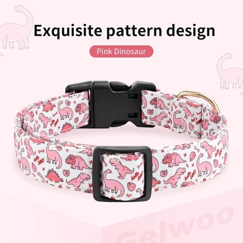 Cotton Dog Collar,Soft and Cute Puppy Collars with Lemon Patterned Design for Girl Female Boy Dogs,Adjustable Buckle Pet Collar for Small Medium Large Dogs (Yellow Lemon, Medium) in Kuwait