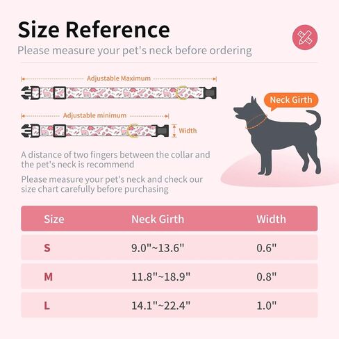 Cotton Dog Collar,Soft and Cute Puppy Collars with Lemon Patterned Design for Girl Female Boy Dogs,Adjustable Buckle Pet Collar for Small Medium Large Dogs (Yellow Lemon, Medium) in Kuwait