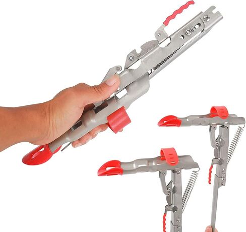 Amarine Made Automatic Spring Fishing Rod Holder 2 Pack Stainless Steel Fishing Pole Stand with Single Spring Loaded Tip-up Action for Ground Support Brackets in Saudi Arabia