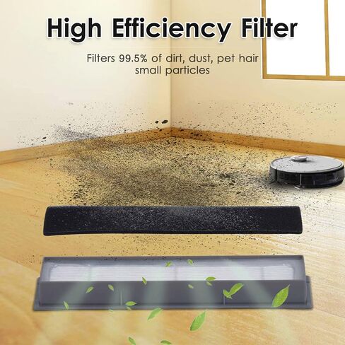 (5 قطع) فلتر HEPA للمكنسة الكهربائية الروبوتية ECOVACS DEEBOT X1 Omni/ X1 Omni (أبيض)/ T10/ T10 Plus/ T10 Turbo/ T10 Omni، طقم فلتر مكنسة كهربائية روبوتية، قطع بديلة 5 مرشحات in Kuwait