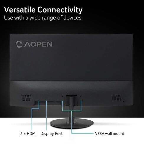 AOPEN by Acer 31.5 Inch 4K UHD ZeroFrame Home & Office Monitor | AMD FreeSync | Ultra-Thin Stylish Design | HDR 10 | 4ms G to G | Low Blue Light | Tilt | DP 1.2 & 2 x HDMI 2.0 in Saudi Arabia