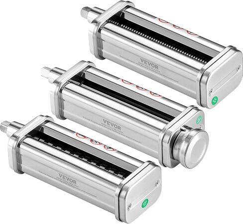 VEVOR Patsa Roller Attchemnt for KitchenAid Stand Mixer, Stainless Steel Pasta Maker Attachment, Pasta Maker Machine Accessory with 8 Adjustable Thickness Knob, KitchenAid Pasta Attachment by VEVOR in Saudi Arabia
