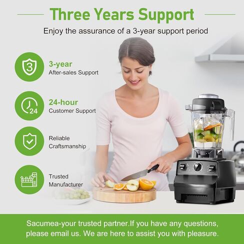 لإبريق خلاط Vitamix 48oz، يستبدل E310 320 Pro200 5200 6300 VM0197 56085 Classic Explorian Propel Commercial Series Blender Cup 48oz، لحاوية إبريق بديلة Vitamix، دعم لمدة 3 سنوات in Kuwait