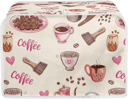 Toast Breakfast Toaster Cover Bread Toaster Oven Cloth Cover with Top Handle Water Proof Pink Kitchen Broiler Organizer Bag Dust & Fingerprint Protection in Kuwait