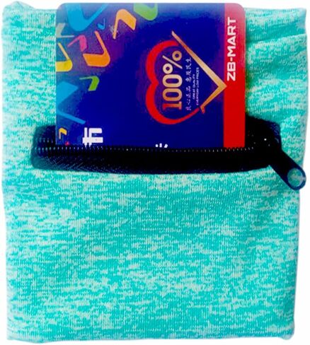 boshiho Unisex Zippered Wristband Pouch Runner’s Wrist Pocket Reversible Wrist Wallet in Kuwait