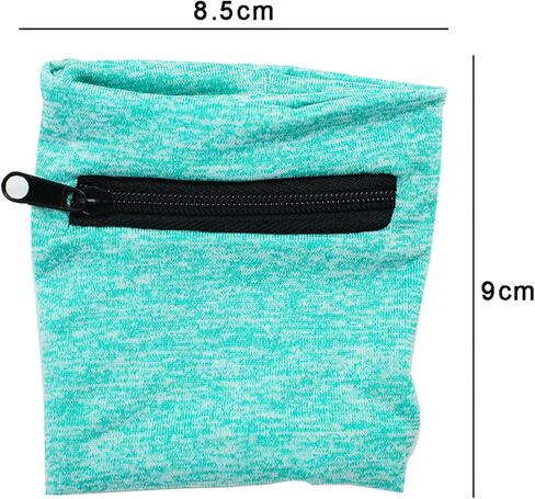 boshiho Unisex Zippered Wristband Pouch Runner’s Wrist Pocket Reversible Wrist Wallet in Kuwait
