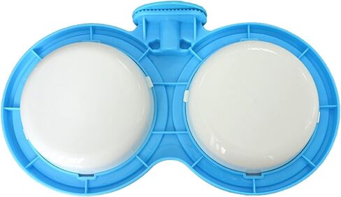 Pet Durable Bowl Cage Bowl,Pet Food Water Removable Bowls with Bolt Holder Hanging Cage Coop Cup Non-Skid Feeder Set Double Diners Portable for Feeding Dogs Cats Birds, Blue in Saudi Arabia